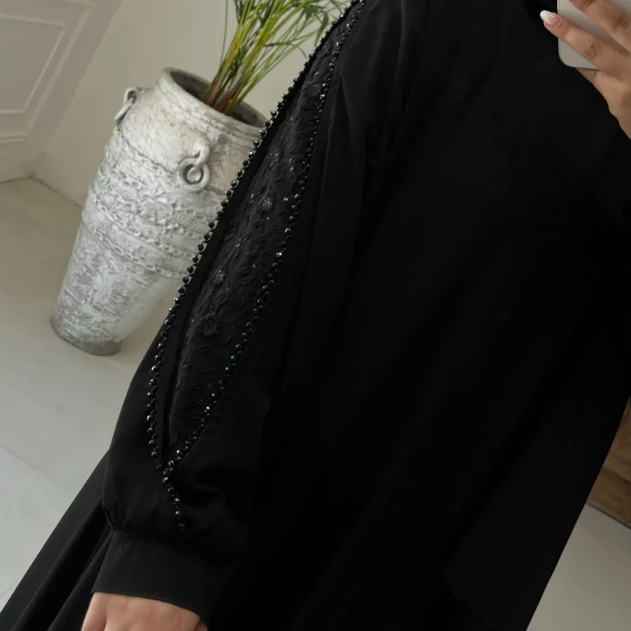عبا حریر اسود مشکی