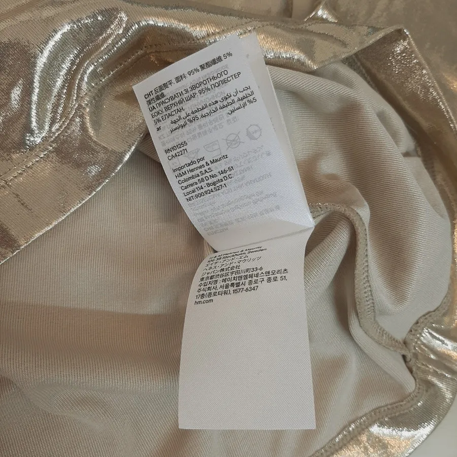 بلوز طلایی یقه اسکی H&M