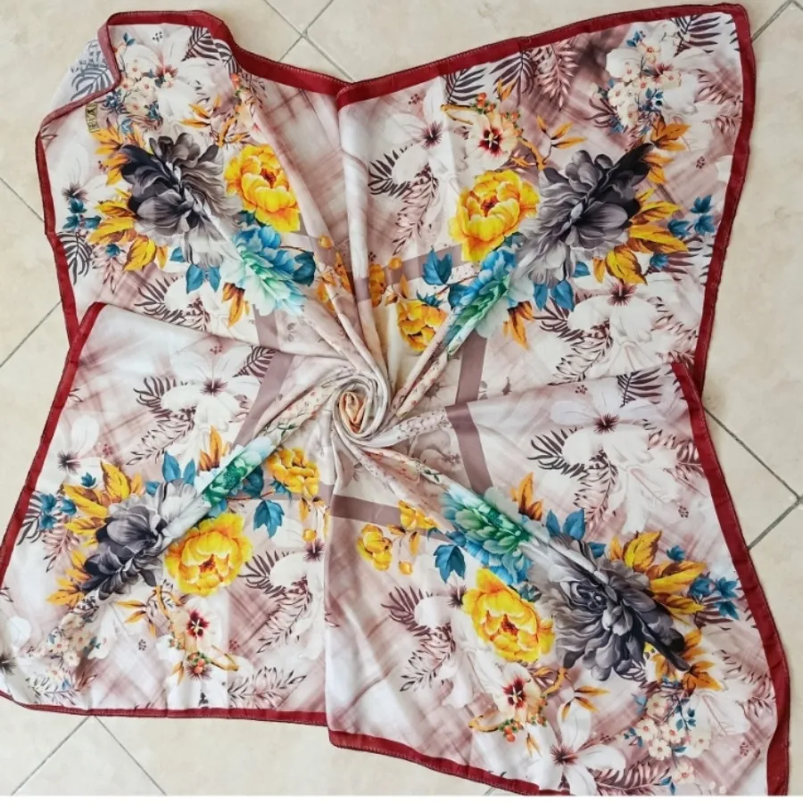روسری حریر ساتن
