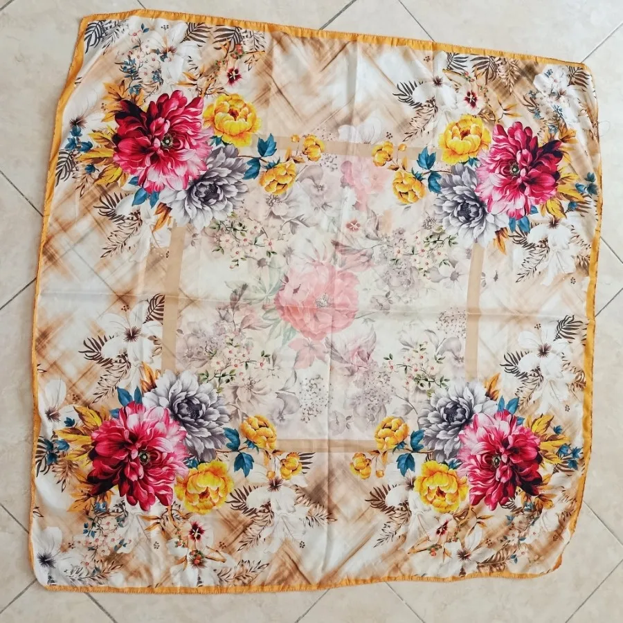 روسری حریر ساتن