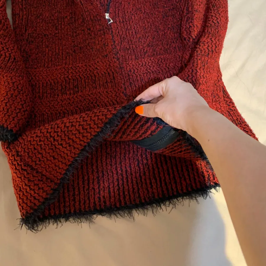 ژاکت بافت زرشکی