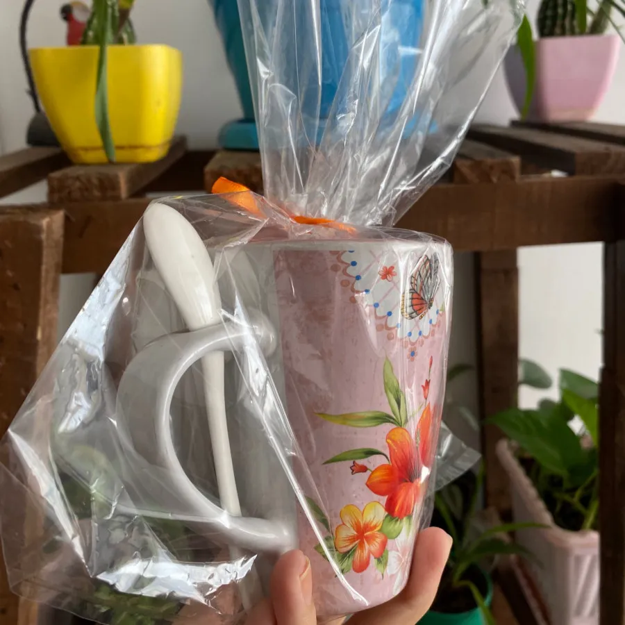 ماگ طرح دار گل گلی