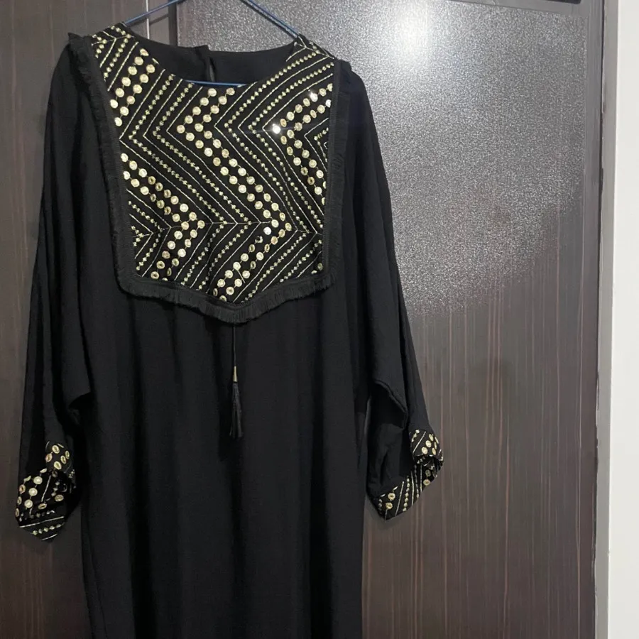 عبای مشکی پارچه لنین