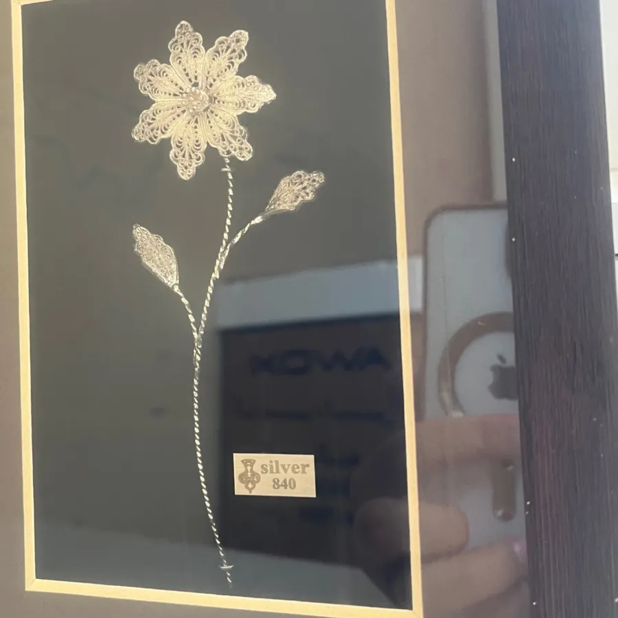 تابلو گل (نقره)زمانی