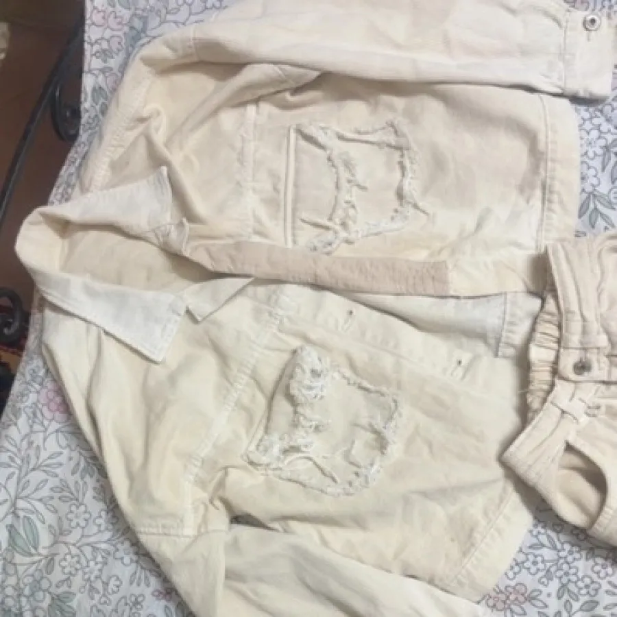 ست کت جین و شلوارک کارگو