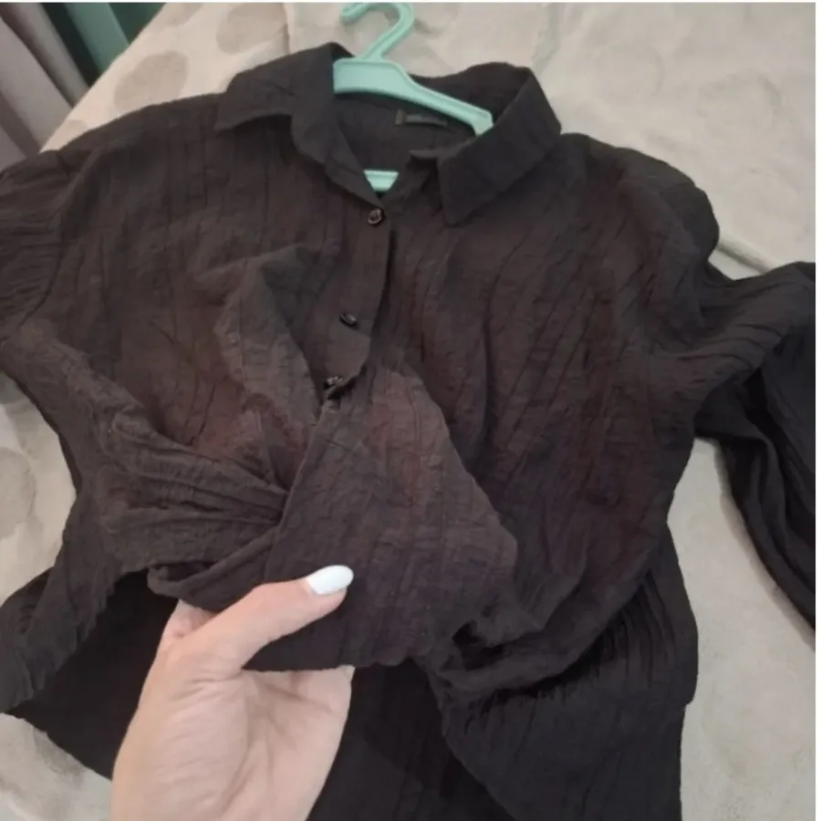 شومیز مشکی جلو گره