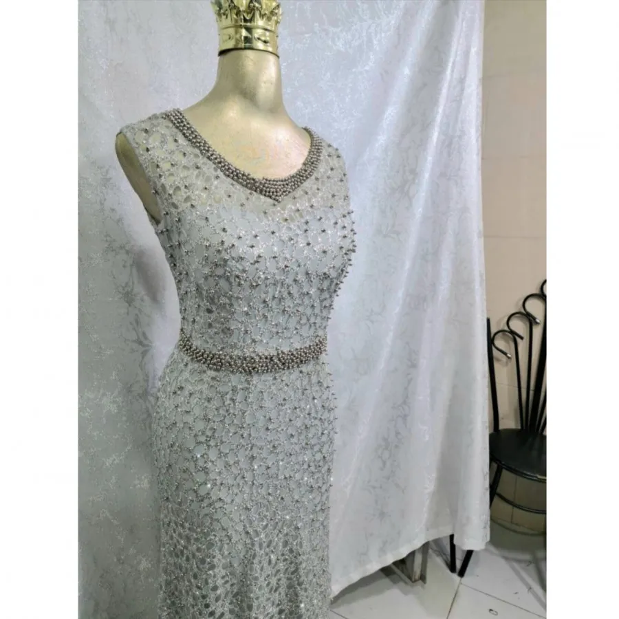 پیراهن مجلسی کار شده