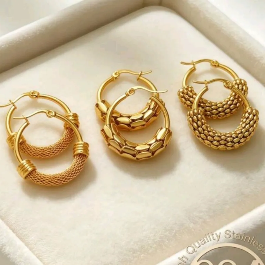 گوشواره حلقه ایی حصیری