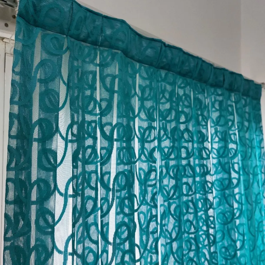 پرده تور طرحدار