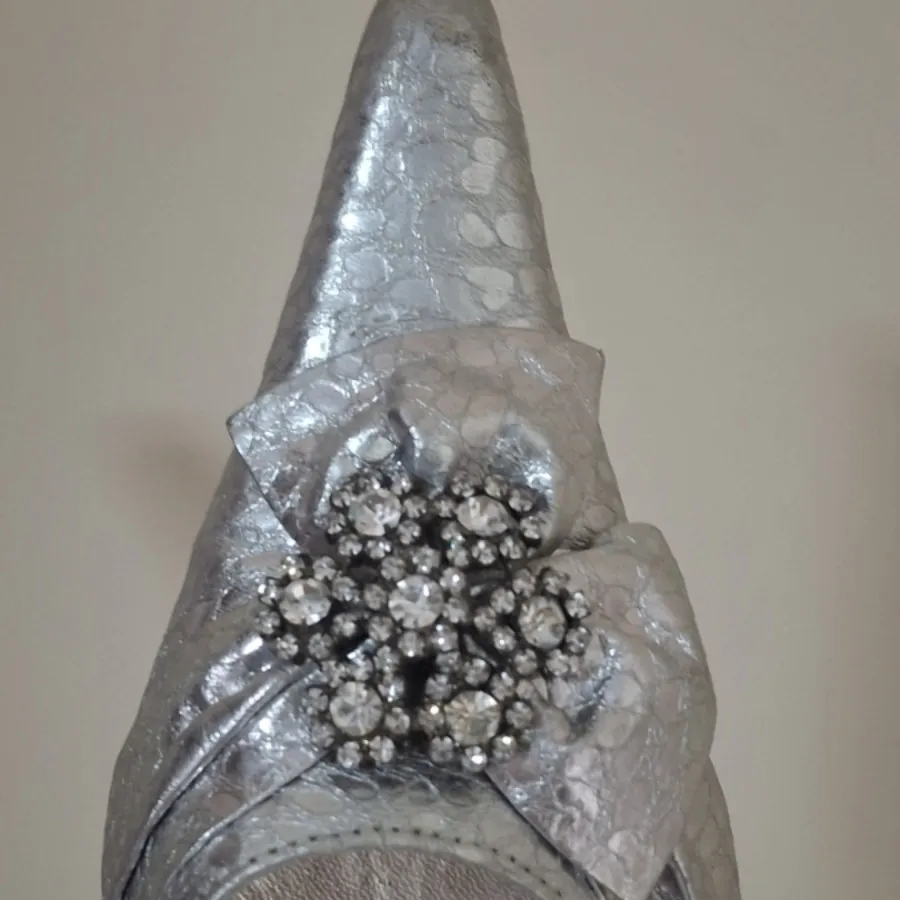 کفش مجلسی نقره ای