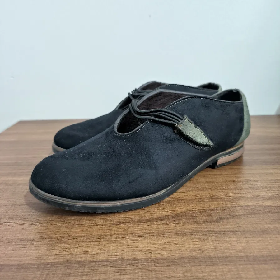 کفش جیر تخت مشکی