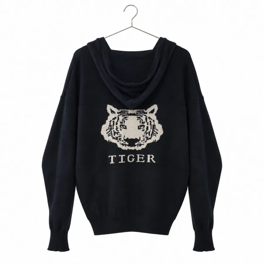 بافت کلاهدار مشکی Tiger