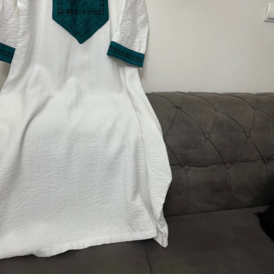 پیراهن ساحلی نخی