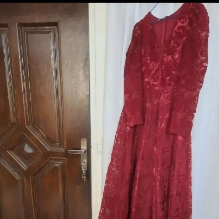 لباس مجلسی مخمل قرمز