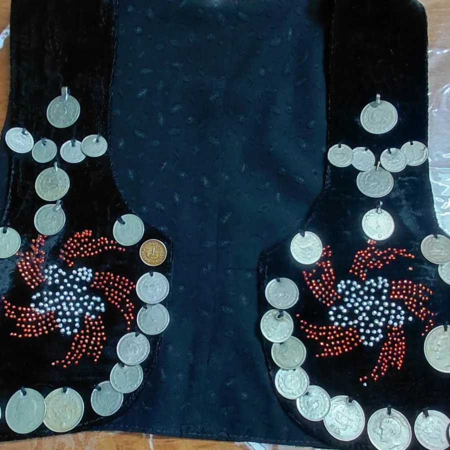 جلیقه سنتی سکه دوزی
