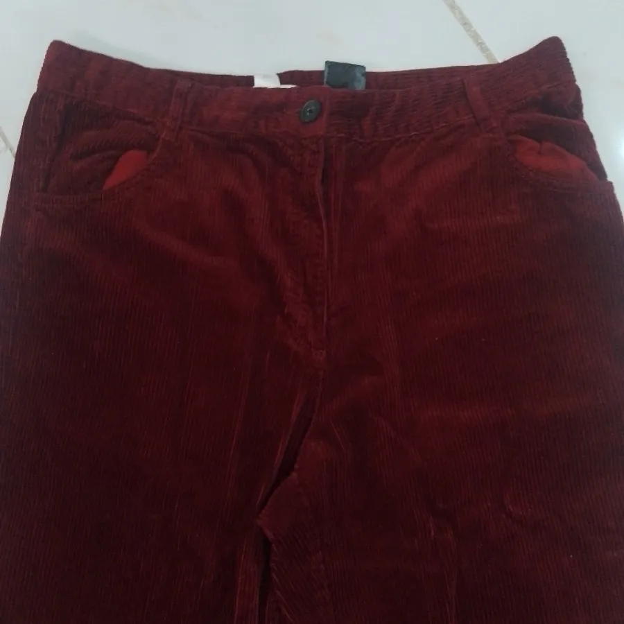 شلوار بگ مخمل برند H&M