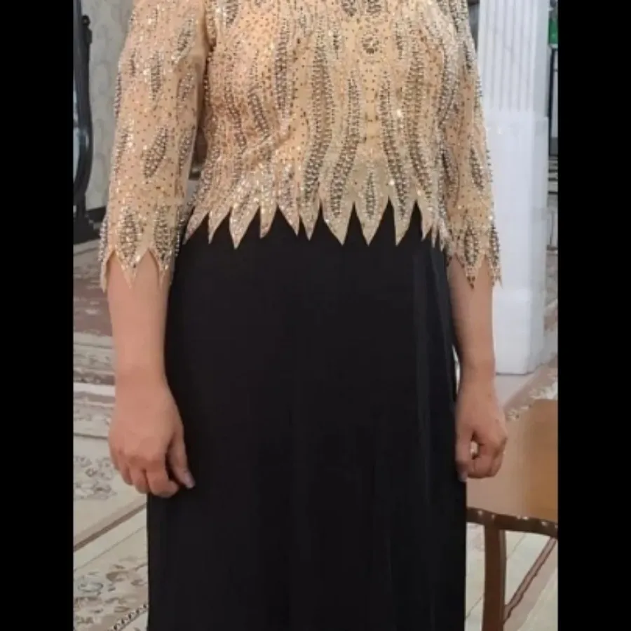 پیراهن سنگ دوزی مجلسی