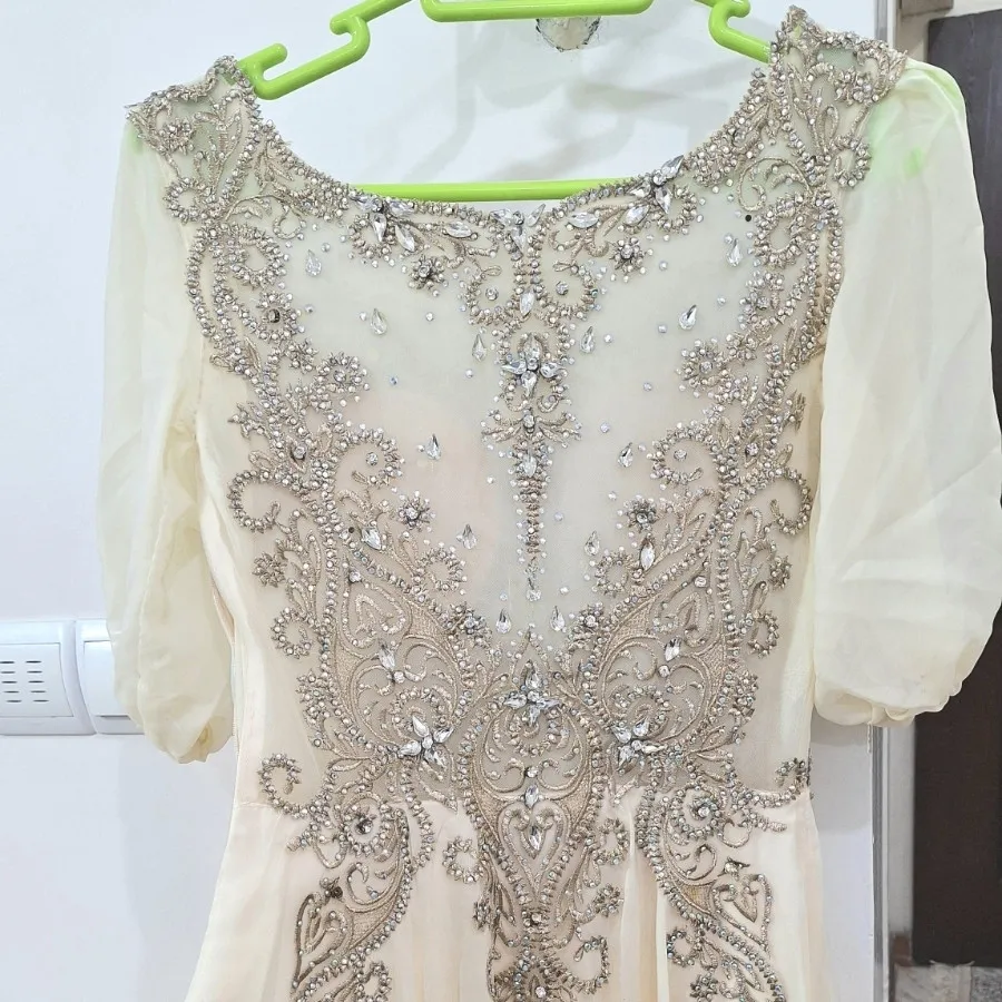 لباس مجلسی حریر سنگکاری