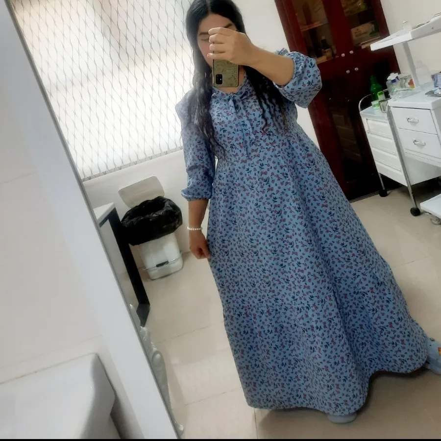 پیراهن ماکسی آبی