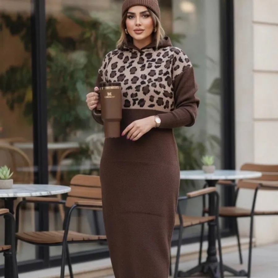 کفتان پلنگی کلاهدار
