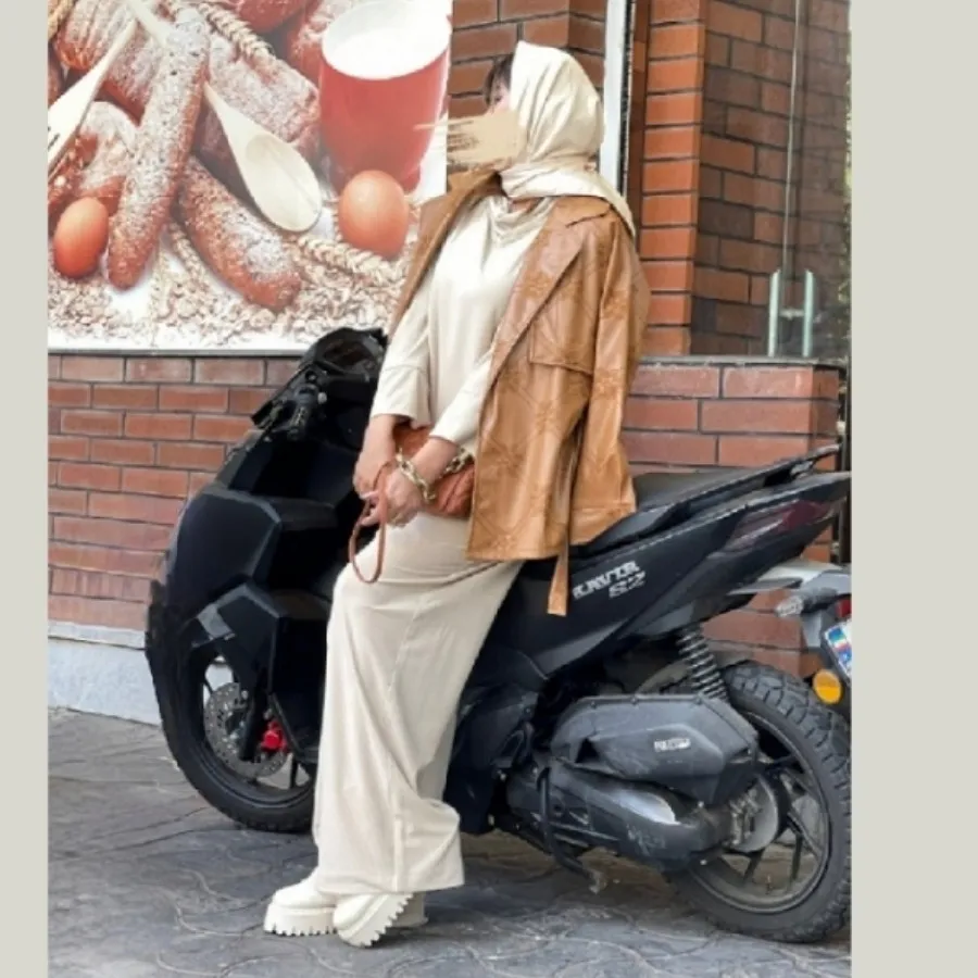 کت چرم عسلی