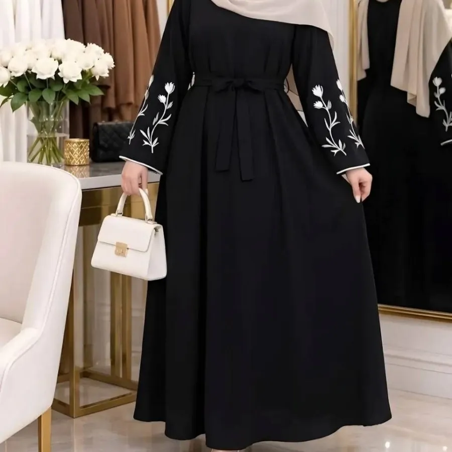 پیراهن عبایی گل لاله