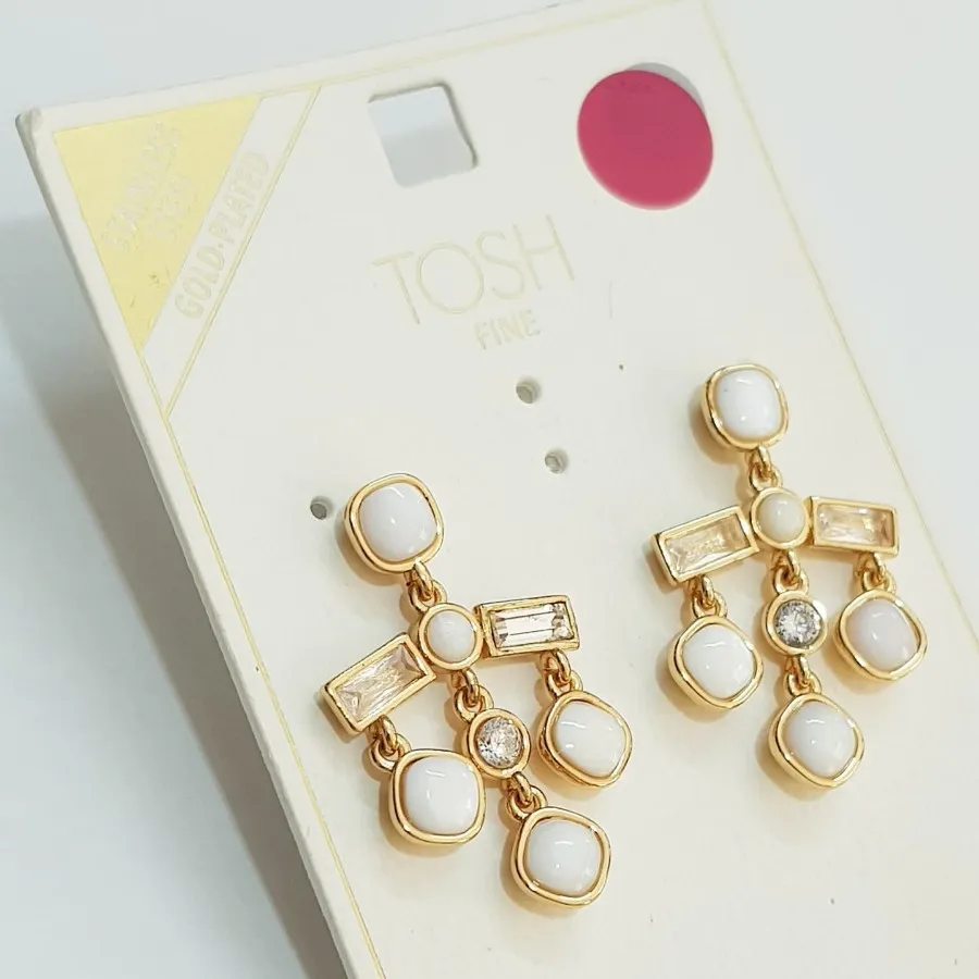 گوشواره آبکاری طلا مجلسی