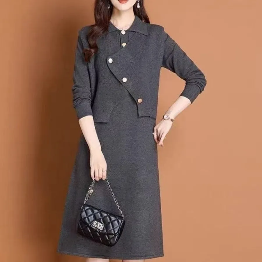 پیراهن بافت 2تیکه گرم