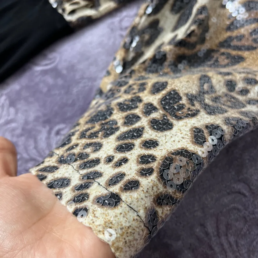 پیراهن پلنگی ماکسی مجلسی