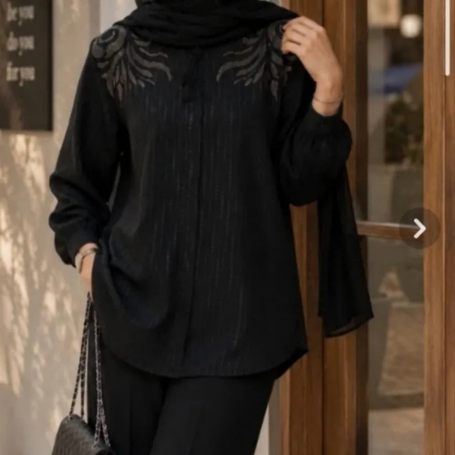 شومیز جلو بسته مشکی