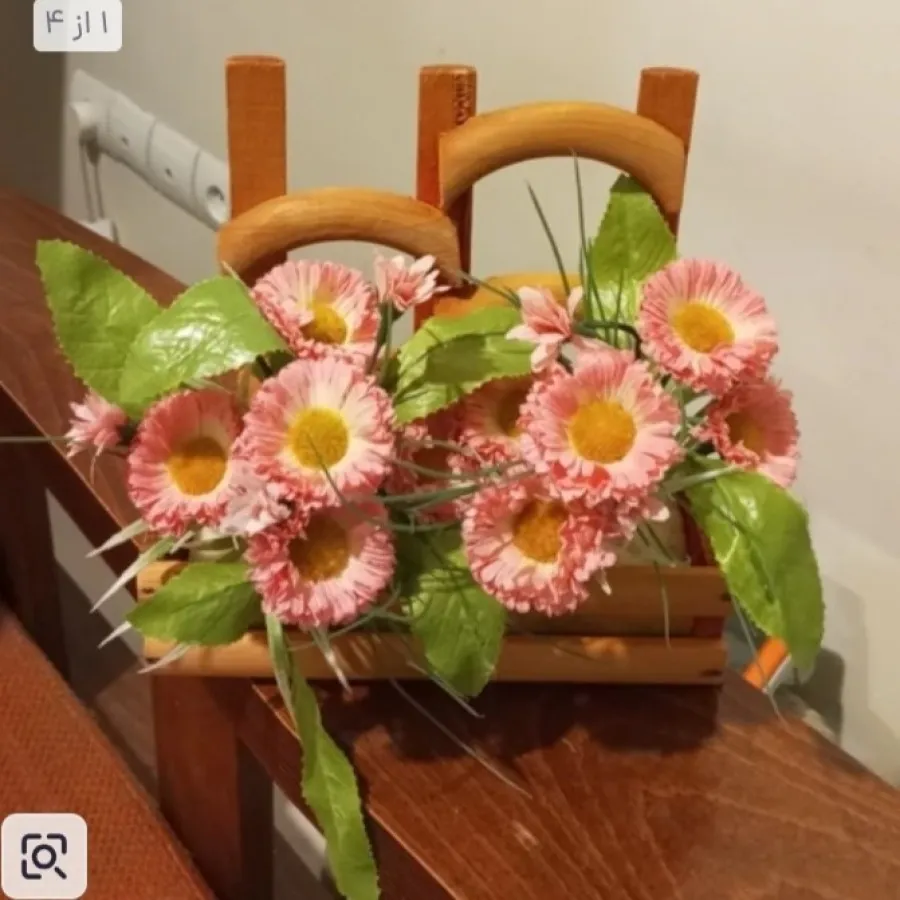 دکوری چوبی گل مینا