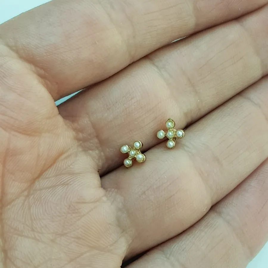 گوشواره گلگوش طلایی