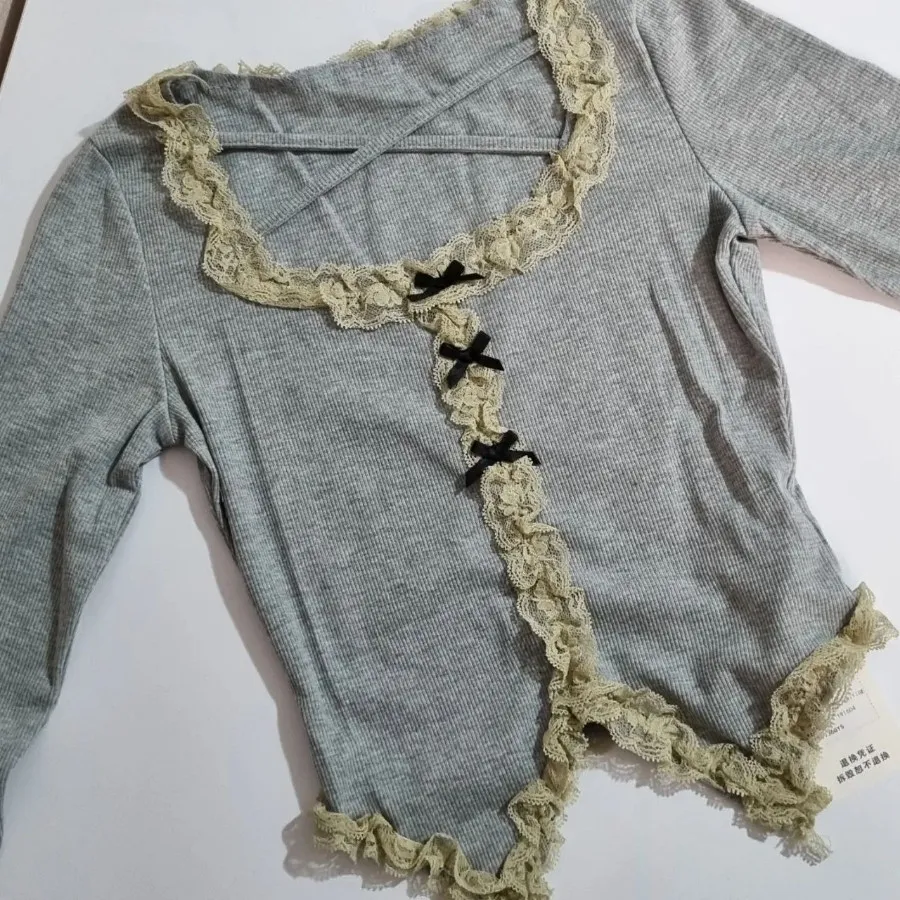 تیشرت کراپ طوسی