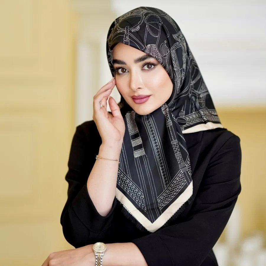 روسری توییل ابریشم درریش