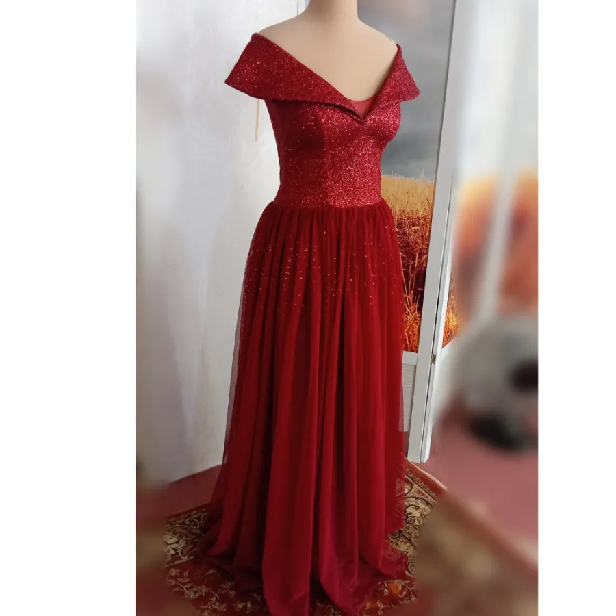لباس مجلسی بلند شنی زر دا