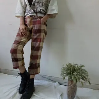 شلوار چهارخونه پاییزه