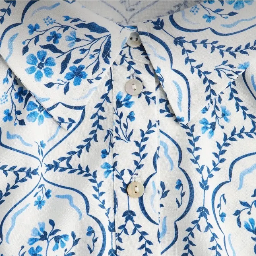 پیراهن نخی h&m