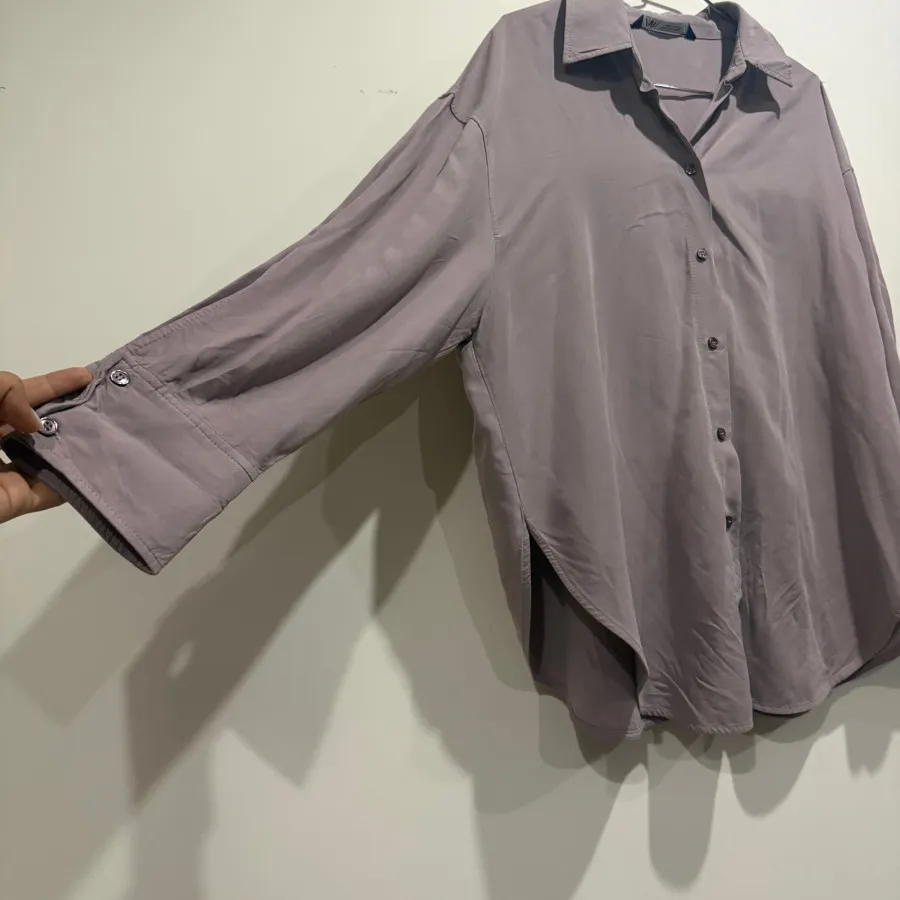 شومیز سیلک یاسی ZARA