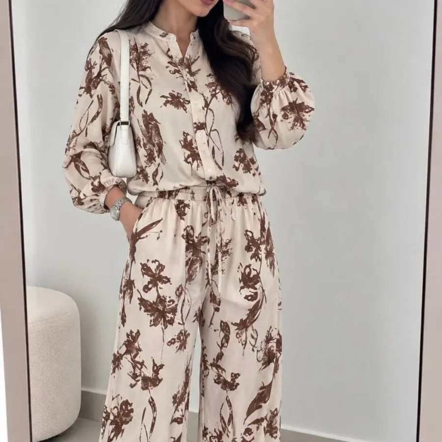 شومیزشلوار جنس نخ کره لنی