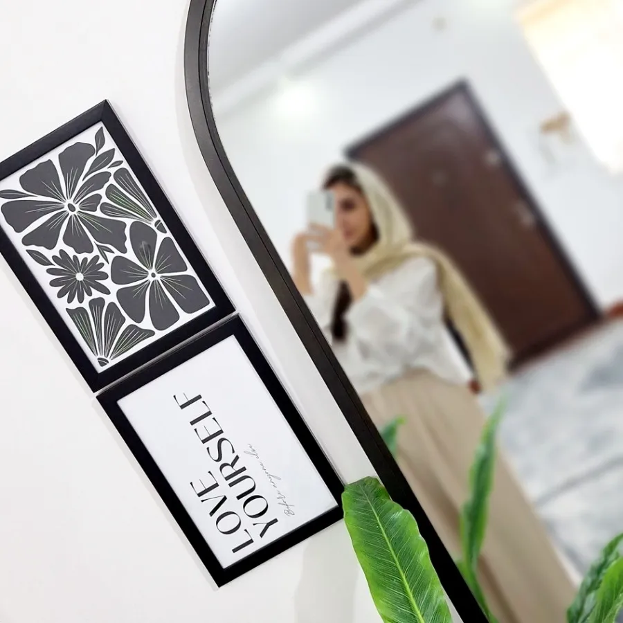 تابلو مشکی سفید