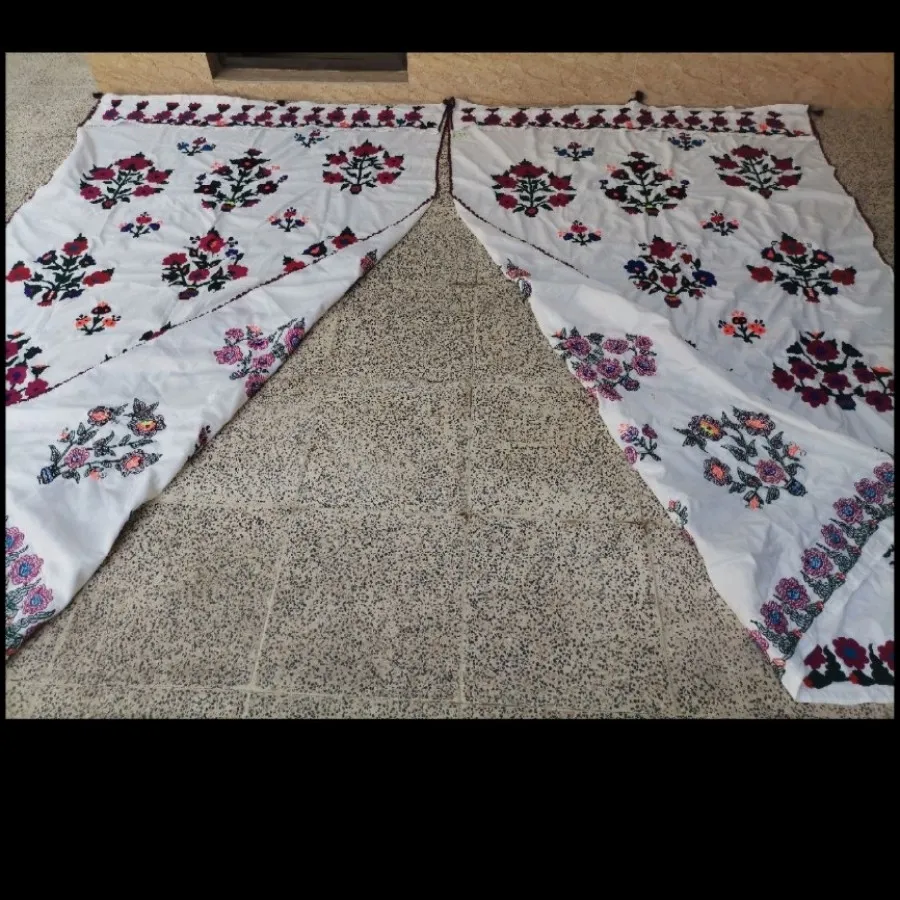 جفت پرده شماره دوزی
