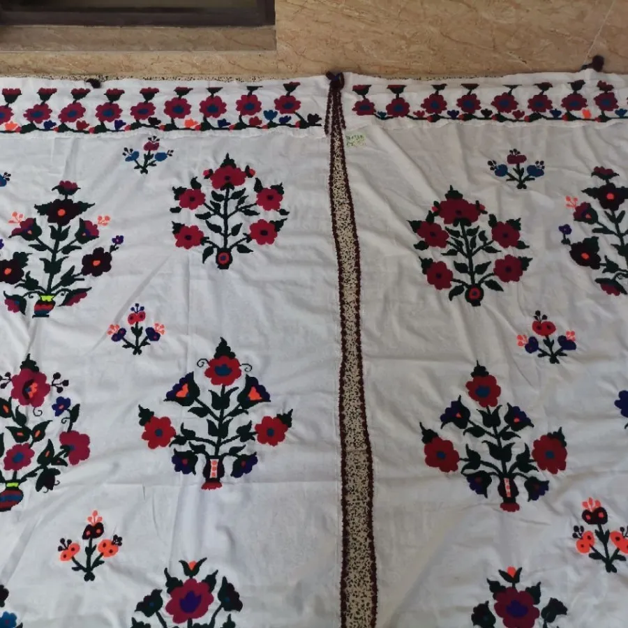 جفت پرده شماره دوزی