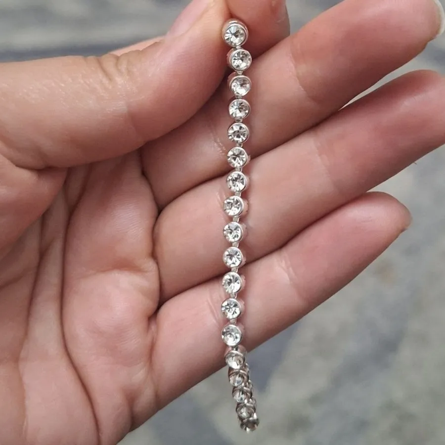گوشواره تمام نگین ZARA