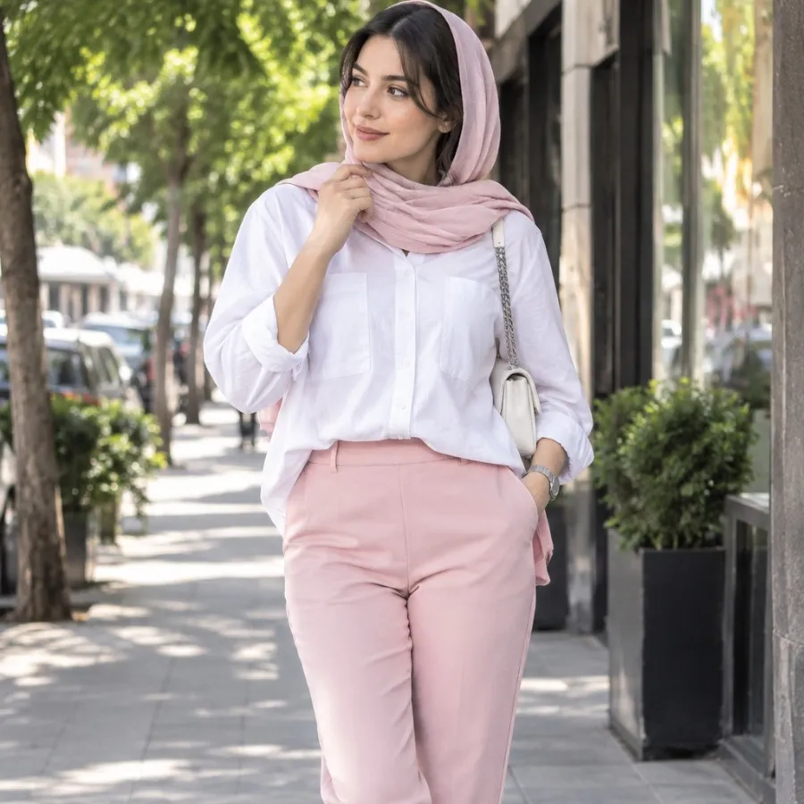 شلوار زنانه رنگ صورتی