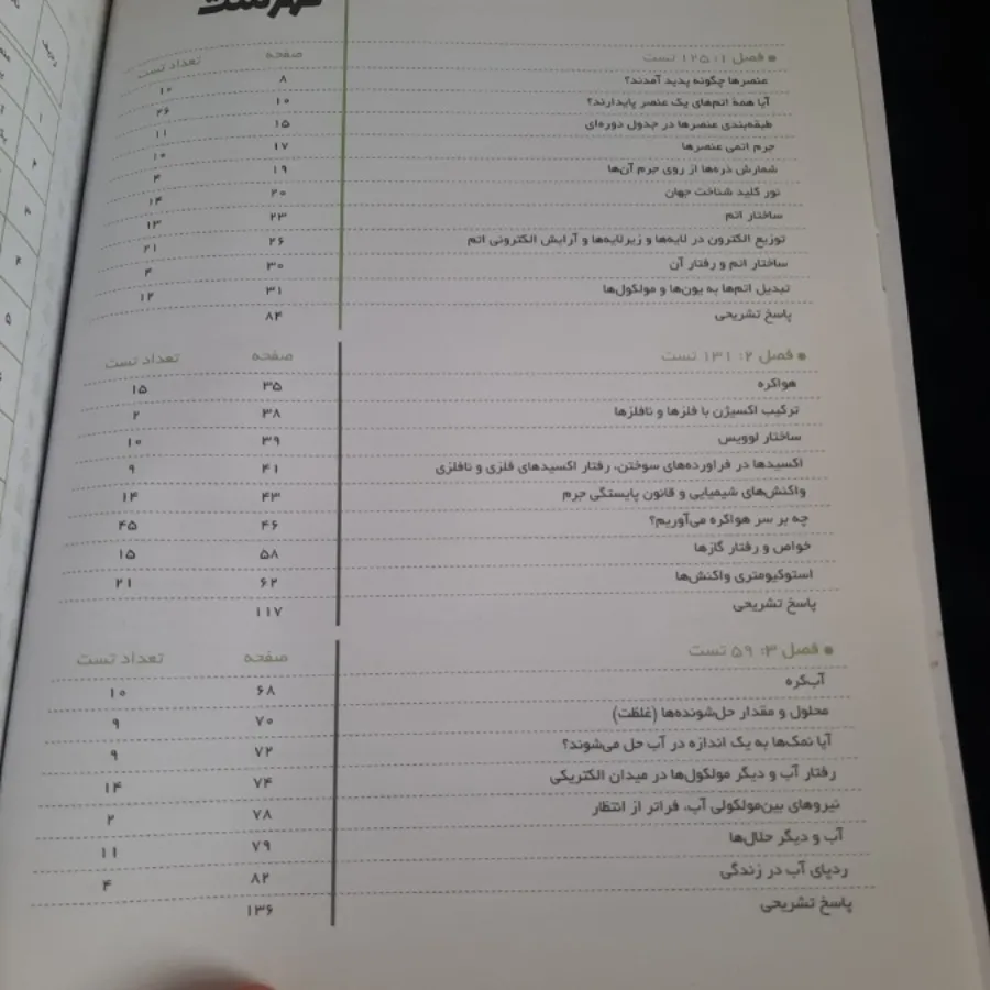کتاب اول شیمی دهم