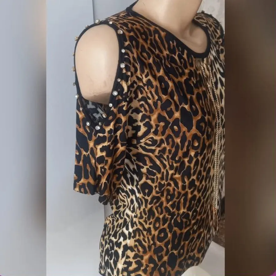 بلوز پلنگی مجلسی
