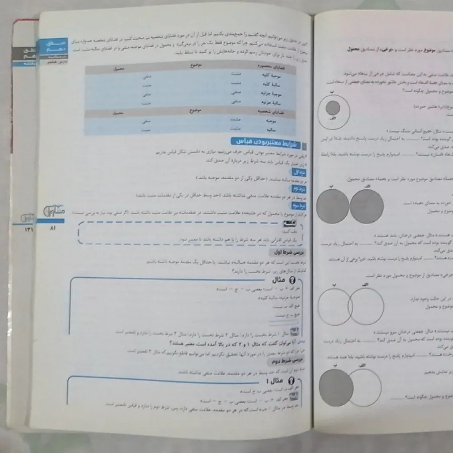 کتاب منطق دهم انسانی مشاو