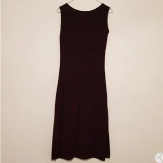 پیراهن زرشکی پارچه لمه