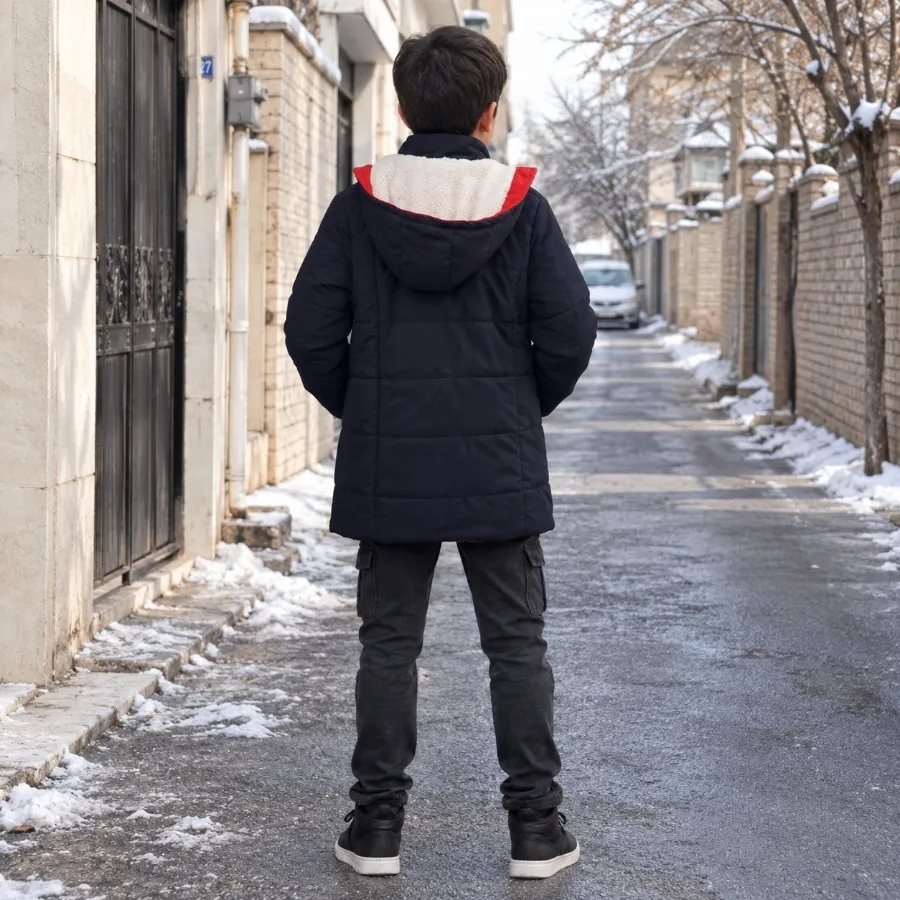 کاپشن گرم پسرونه_دخترونه