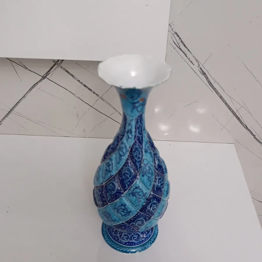 گلدان میناکاری مسی
